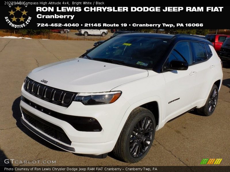 Bright White / Black 2022 Jeep Compass High Altitude 4x4
