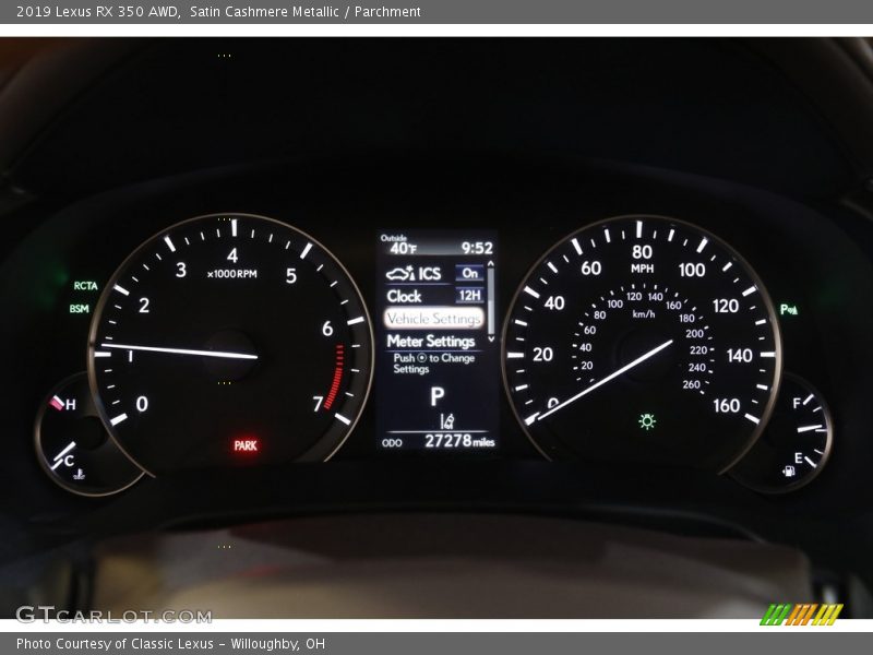 Satin Cashmere Metallic / Parchment 2019 Lexus RX 350 AWD