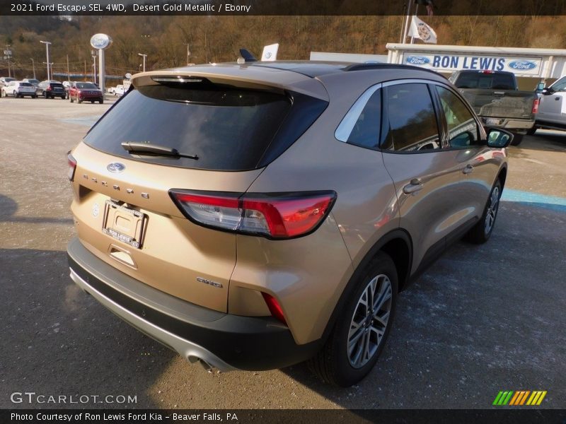 Desert Gold Metallic / Ebony 2021 Ford Escape SEL 4WD