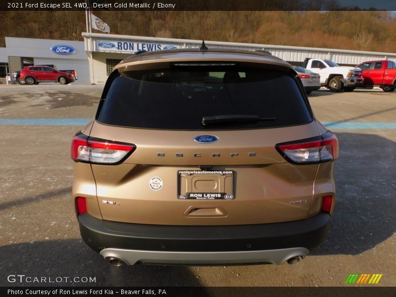 Desert Gold Metallic / Ebony 2021 Ford Escape SEL 4WD