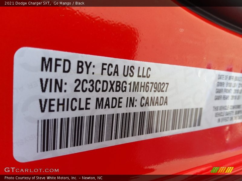 Go Mango / Black 2021 Dodge Charger SXT