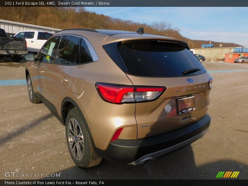Desert Gold Metallic / Ebony 2021 Ford Escape SEL 4WD