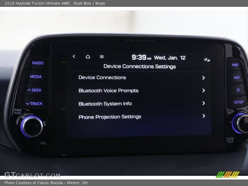 Dusk Blue / Beige 2019 Hyundai Tucson Ultimate AWD