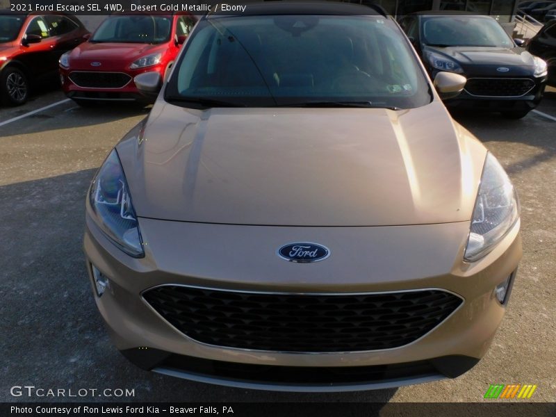 Desert Gold Metallic / Ebony 2021 Ford Escape SEL 4WD