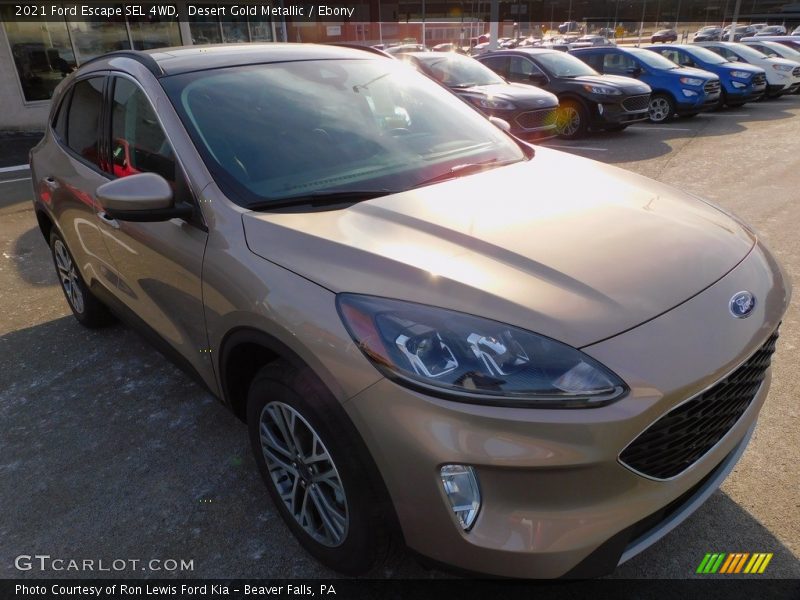 Desert Gold Metallic / Ebony 2021 Ford Escape SEL 4WD
