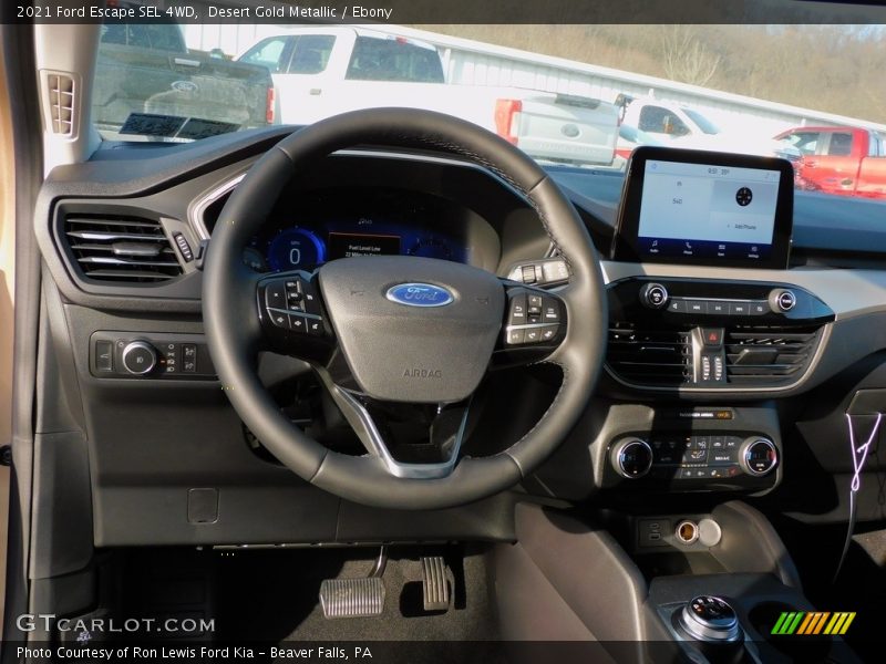 Desert Gold Metallic / Ebony 2021 Ford Escape SEL 4WD