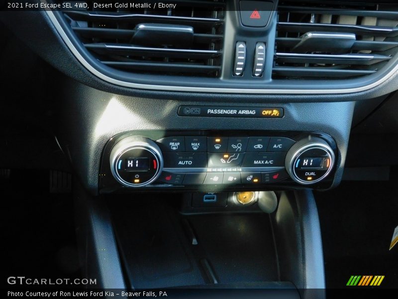 Desert Gold Metallic / Ebony 2021 Ford Escape SEL 4WD