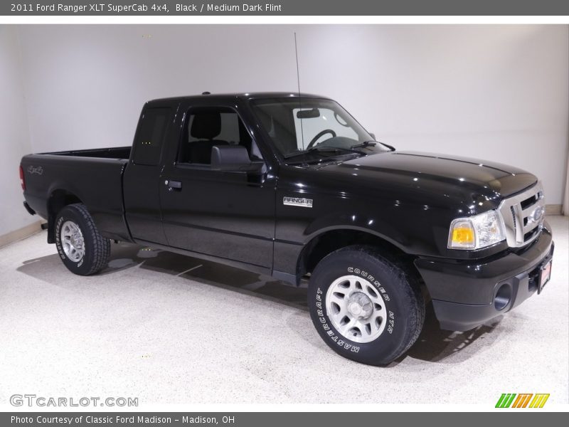 Black / Medium Dark Flint 2011 Ford Ranger XLT SuperCab 4x4