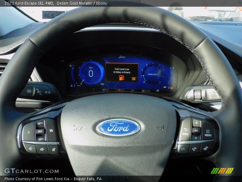 Desert Gold Metallic / Ebony 2021 Ford Escape SEL 4WD