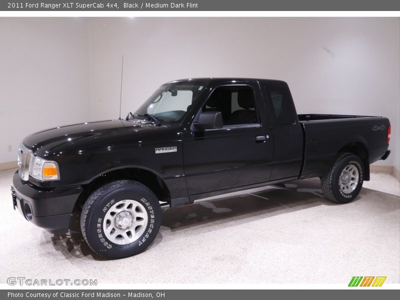 Black / Medium Dark Flint 2011 Ford Ranger XLT SuperCab 4x4