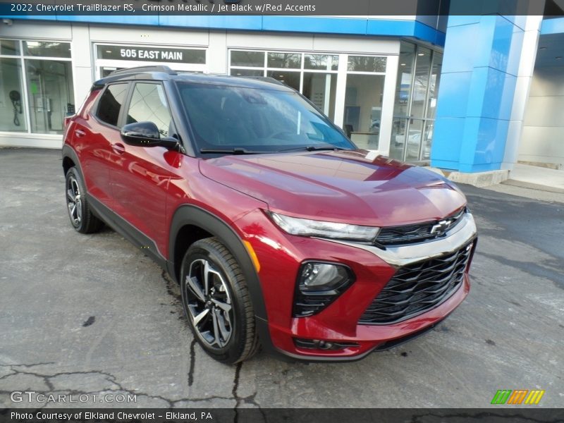 Crimson Metallic / Jet Black w/Red Accents 2022 Chevrolet TrailBlazer RS