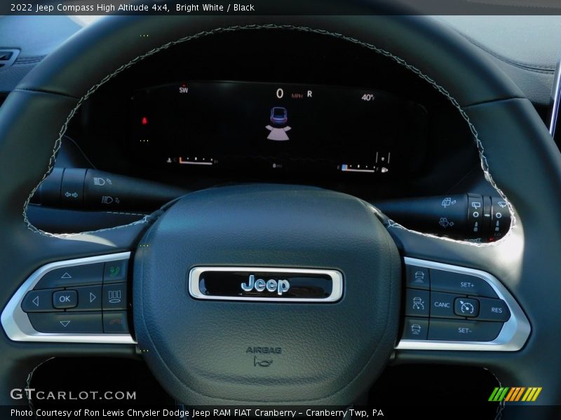 Bright White / Black 2022 Jeep Compass High Altitude 4x4