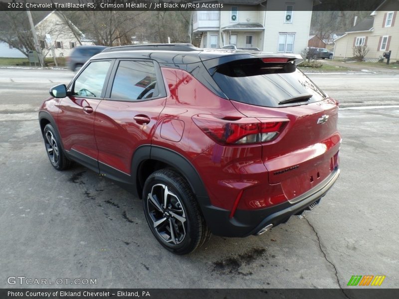 Crimson Metallic / Jet Black w/Red Accents 2022 Chevrolet TrailBlazer RS