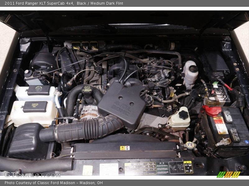 Black / Medium Dark Flint 2011 Ford Ranger XLT SuperCab 4x4