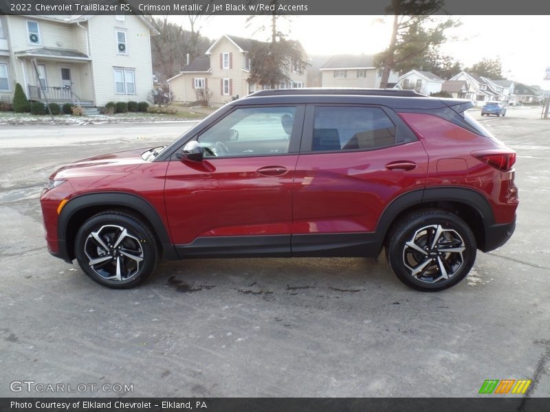 Crimson Metallic / Jet Black w/Red Accents 2022 Chevrolet TrailBlazer RS