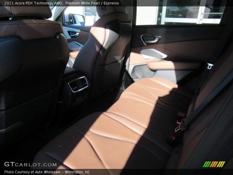 Platinum White Pearl / Espresso 2021 Acura RDX Technology AWD