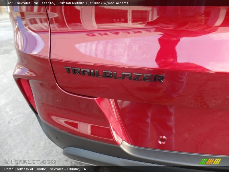 Crimson Metallic / Jet Black w/Red Accents 2022 Chevrolet TrailBlazer RS