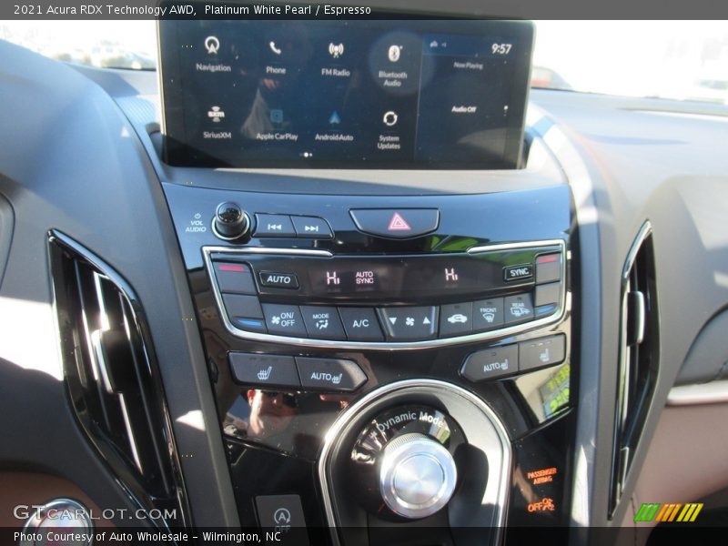 Platinum White Pearl / Espresso 2021 Acura RDX Technology AWD
