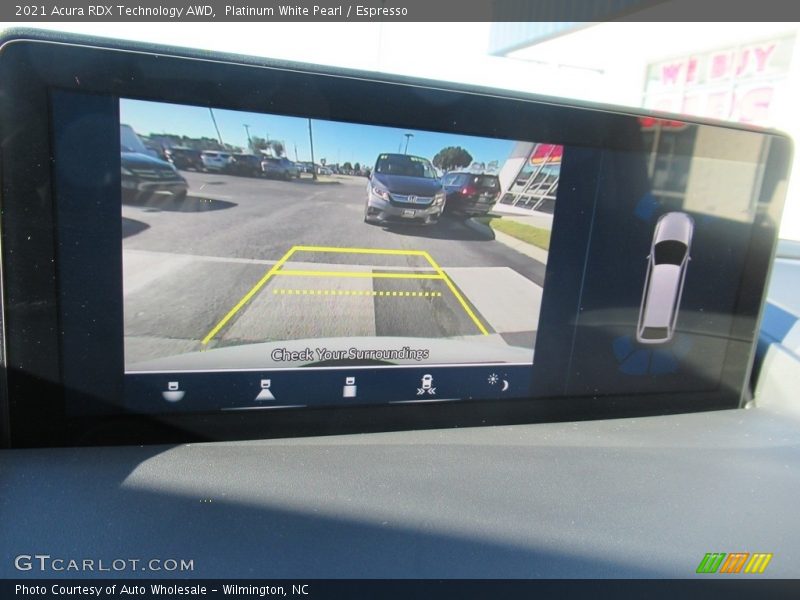 Platinum White Pearl / Espresso 2021 Acura RDX Technology AWD