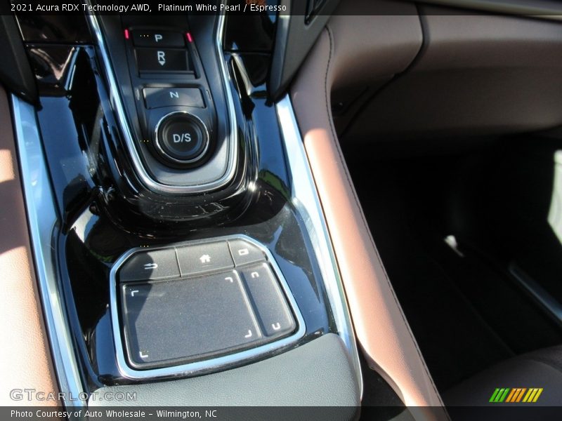 Platinum White Pearl / Espresso 2021 Acura RDX Technology AWD
