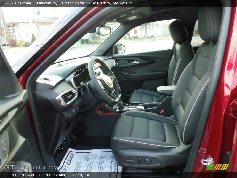 Front Seat of 2022 TrailBlazer RS