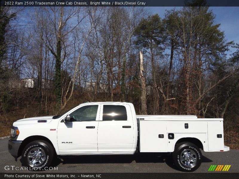 Bright White / Black/Diesel Gray 2022 Ram 2500 Tradesman Crew Cab Chassis