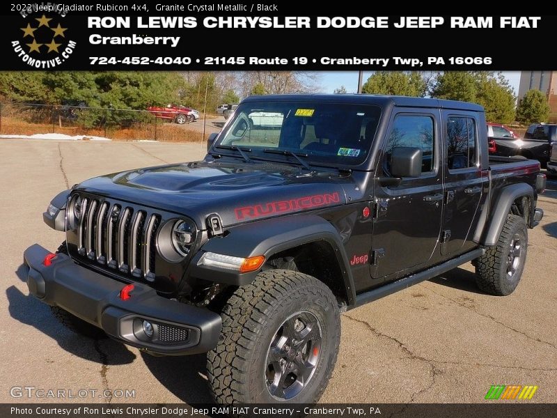 Granite Crystal Metallic / Black 2022 Jeep Gladiator Rubicon 4x4