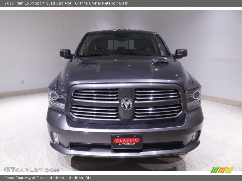 Granite Crystal Metallic / Black 2016 Ram 1500 Sport Quad Cab 4x4