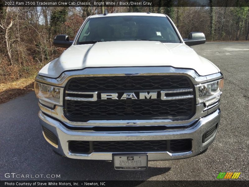 Bright White / Black/Diesel Gray 2022 Ram 2500 Tradesman Crew Cab Chassis