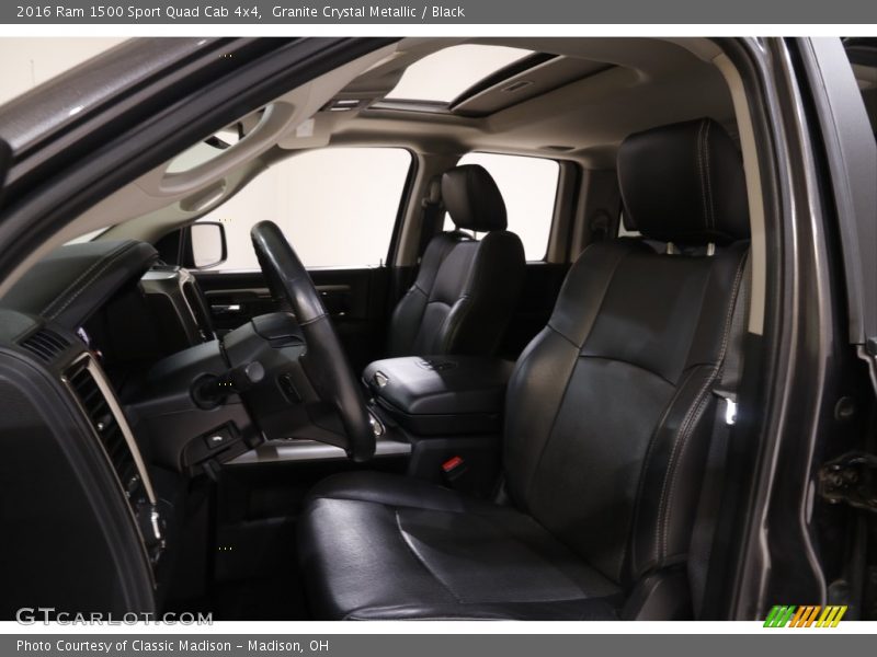 Granite Crystal Metallic / Black 2016 Ram 1500 Sport Quad Cab 4x4