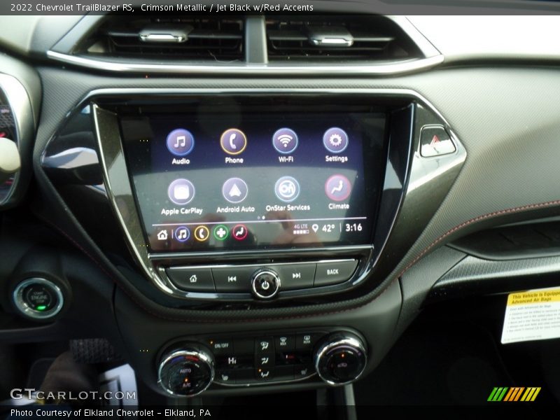 Crimson Metallic / Jet Black w/Red Accents 2022 Chevrolet TrailBlazer RS