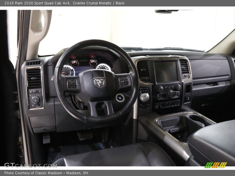 Granite Crystal Metallic / Black 2016 Ram 1500 Sport Quad Cab 4x4