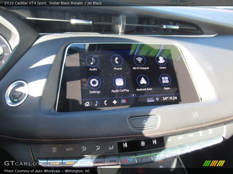 Stellar Black Metallic / Jet Black 2019 Cadillac XT4 Sport