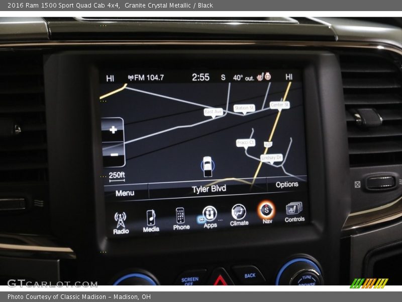 Navigation of 2016 1500 Sport Quad Cab 4x4