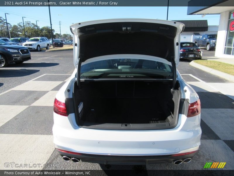 Glacier White Metallic / Rotor Gray 2021 Audi S4 Prestige quattro