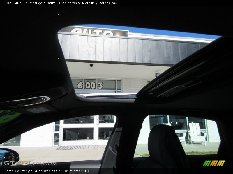 Glacier White Metallic / Rotor Gray 2021 Audi S4 Prestige quattro