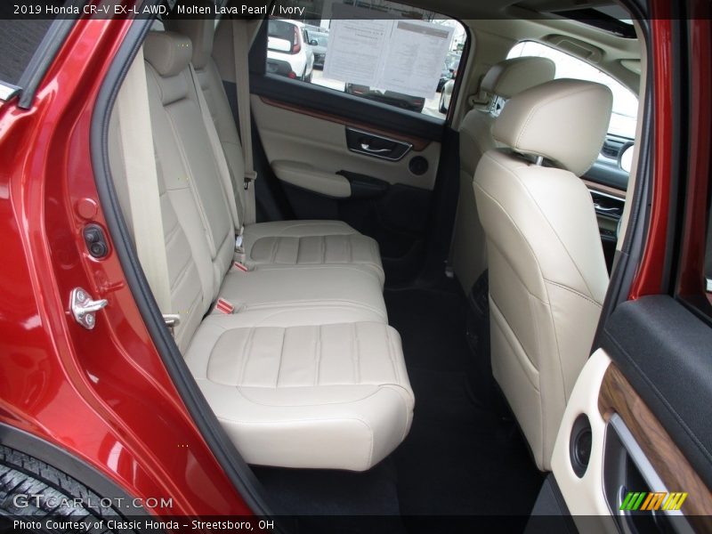 Molten Lava Pearl / Ivory 2019 Honda CR-V EX-L AWD