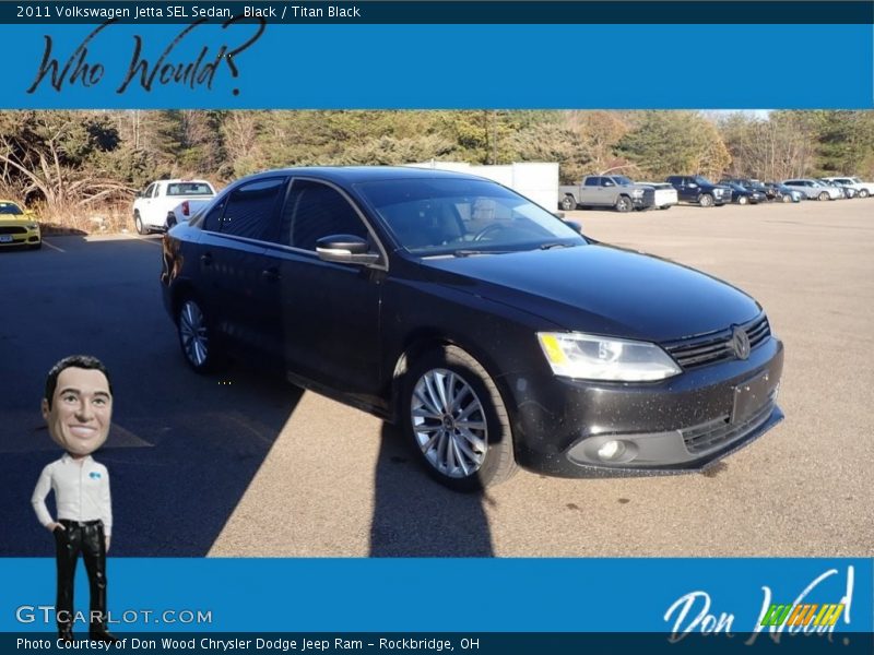 Black / Titan Black 2011 Volkswagen Jetta SEL Sedan