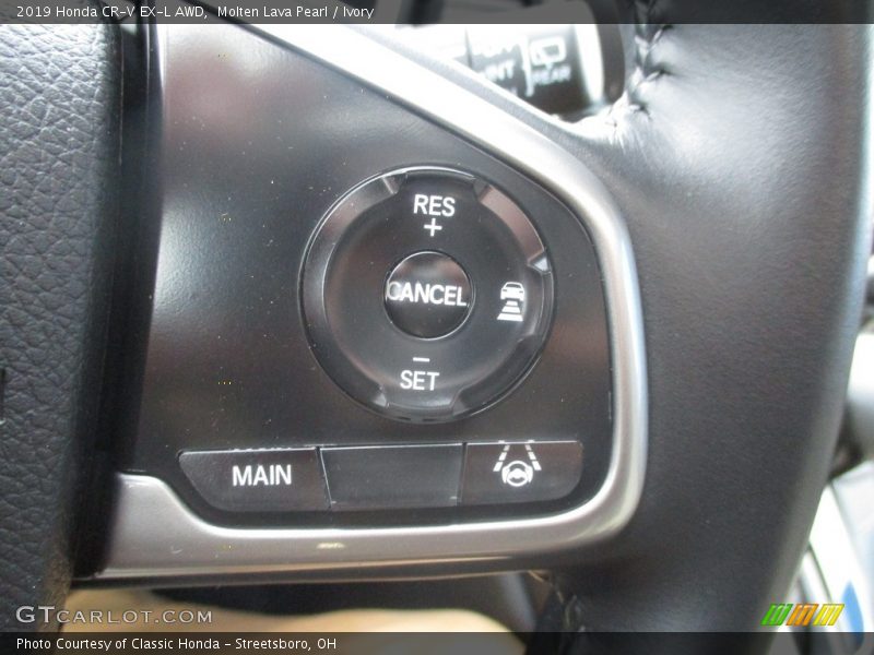 Molten Lava Pearl / Ivory 2019 Honda CR-V EX-L AWD