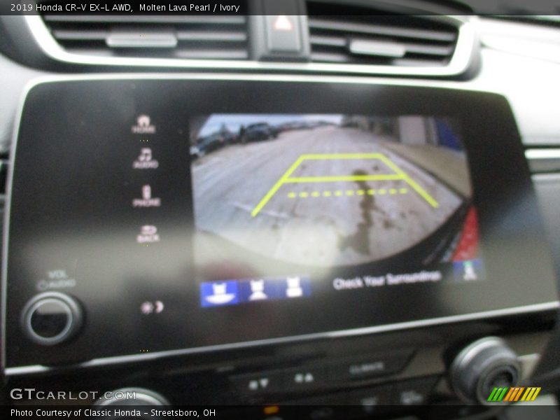 Molten Lava Pearl / Ivory 2019 Honda CR-V EX-L AWD