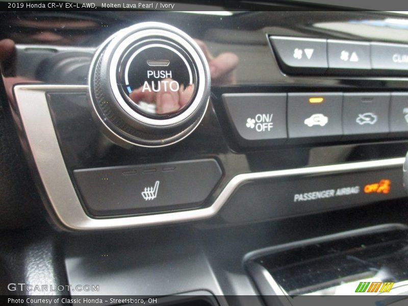 Molten Lava Pearl / Ivory 2019 Honda CR-V EX-L AWD