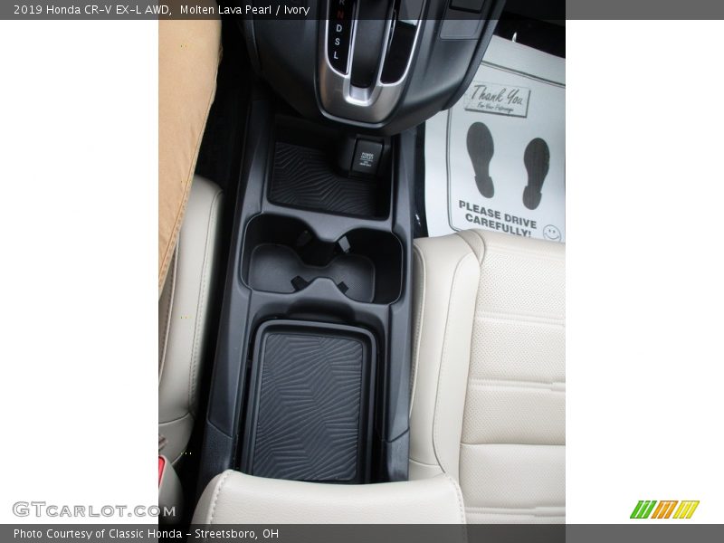 Molten Lava Pearl / Ivory 2019 Honda CR-V EX-L AWD