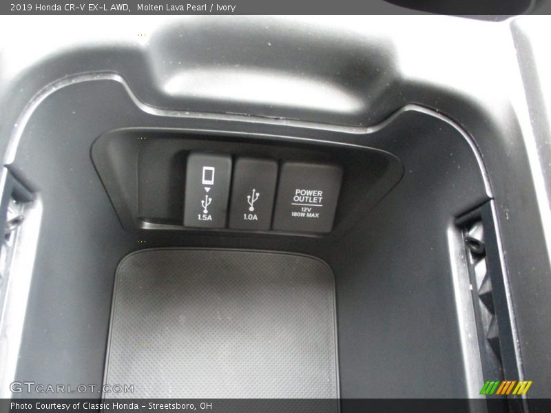 Molten Lava Pearl / Ivory 2019 Honda CR-V EX-L AWD