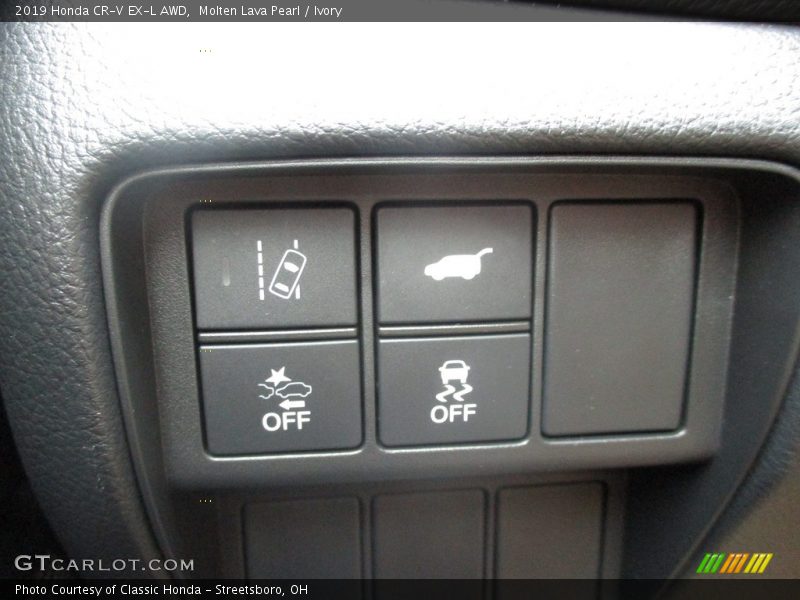 Molten Lava Pearl / Ivory 2019 Honda CR-V EX-L AWD