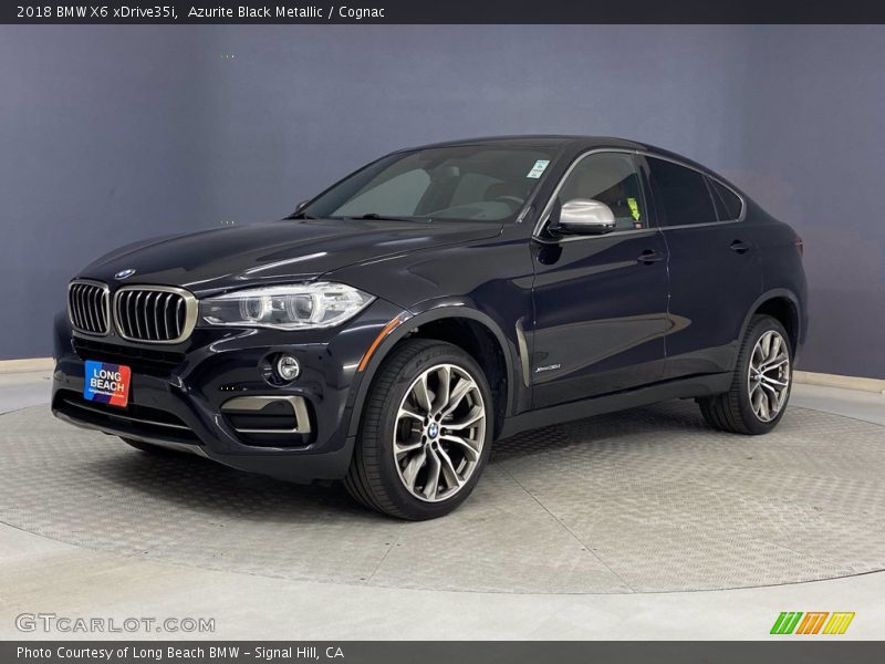 Azurite Black Metallic / Cognac 2018 BMW X6 xDrive35i