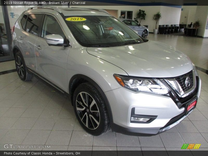 Brilliant Silver / Charcoal 2019 Nissan Rogue SL AWD