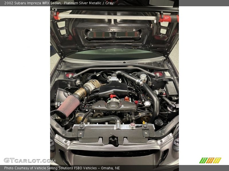 Platinum Silver Metallic / Gray 2002 Subaru Impreza WRX Sedan