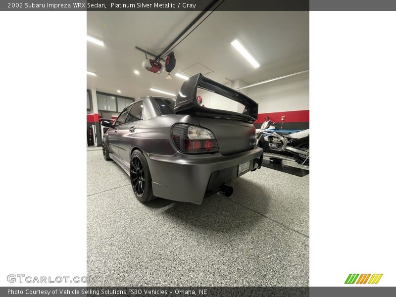 Platinum Silver Metallic / Gray 2002 Subaru Impreza WRX Sedan