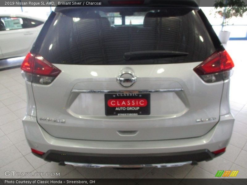 Brilliant Silver / Charcoal 2019 Nissan Rogue SL AWD