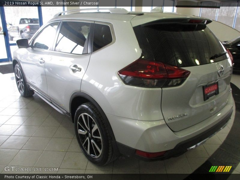 Brilliant Silver / Charcoal 2019 Nissan Rogue SL AWD